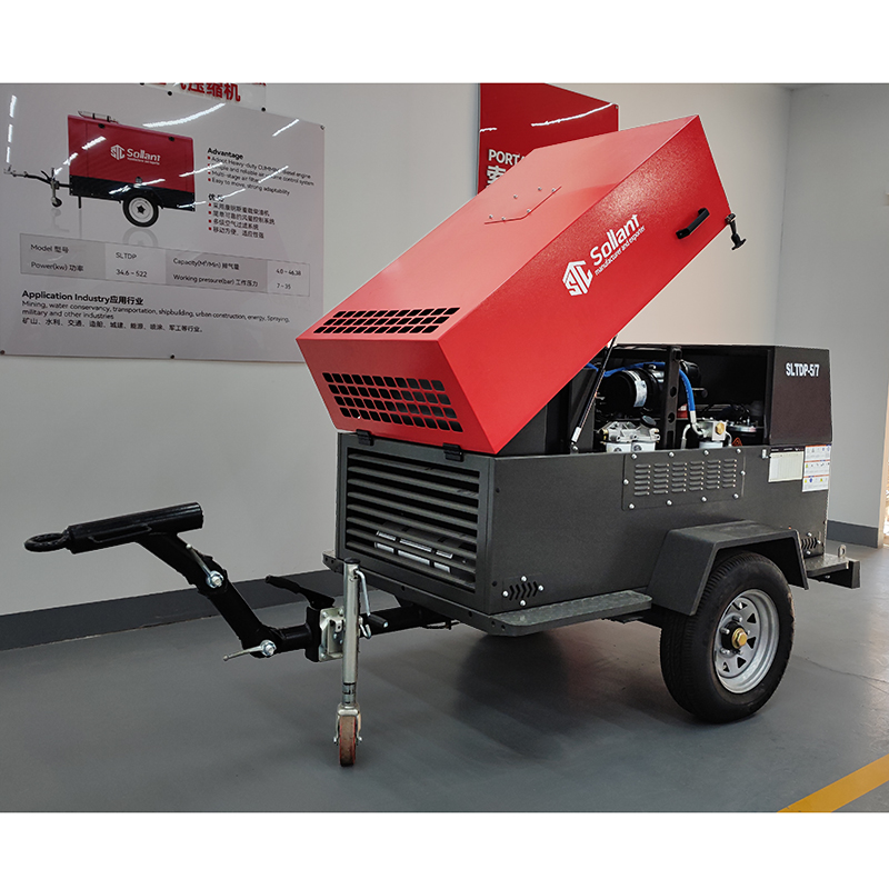 Diesel screw air compressor 