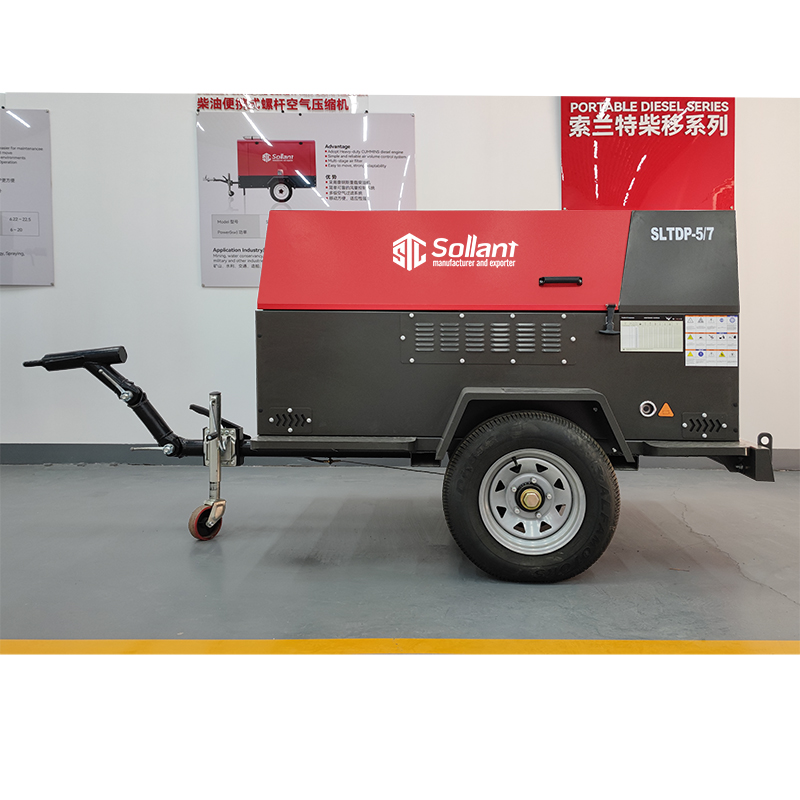 Diesel screw air compressor 