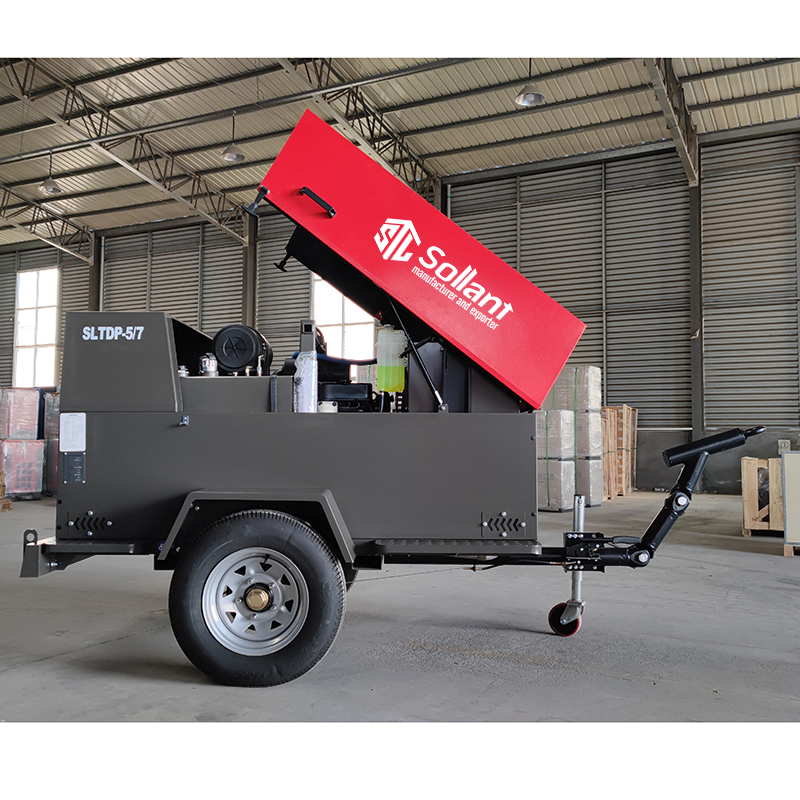 Diesel screw air compressor